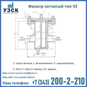 Фильтр сетчатый ФС по Т-ММ-11-2003 в Новокуйбышевске